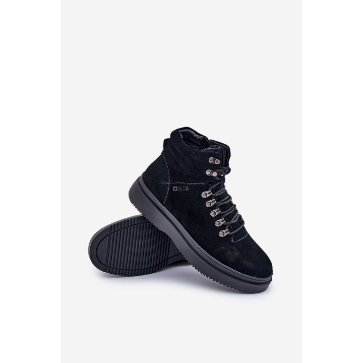 Suede vyrai' žieminiai batai Big Star OO174187 juodi BIG STAR SHOES