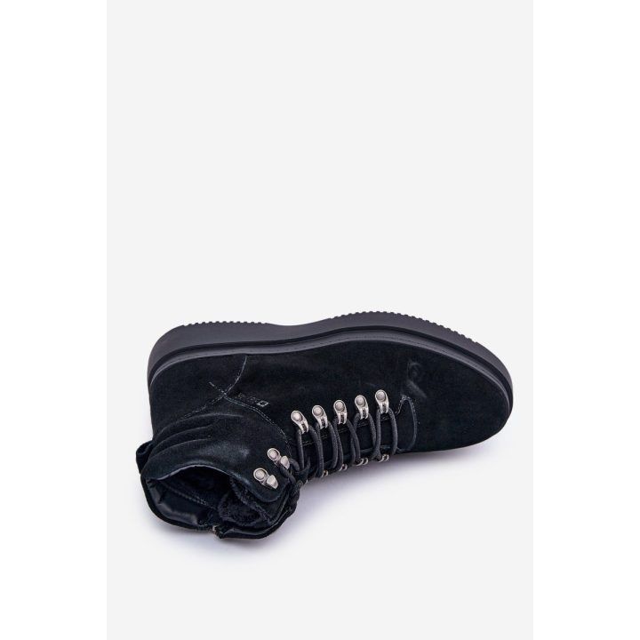 Suede vyrai' žieminiai batai Big Star OO174187 juodi BIG STAR SHOES