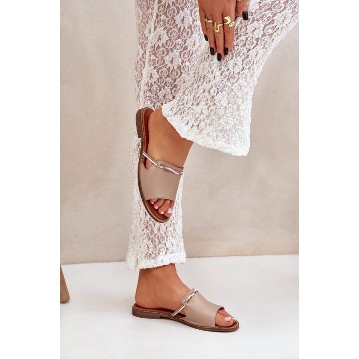 Odinės basutės tamsiai smėlio spalvos Shoes BOTO