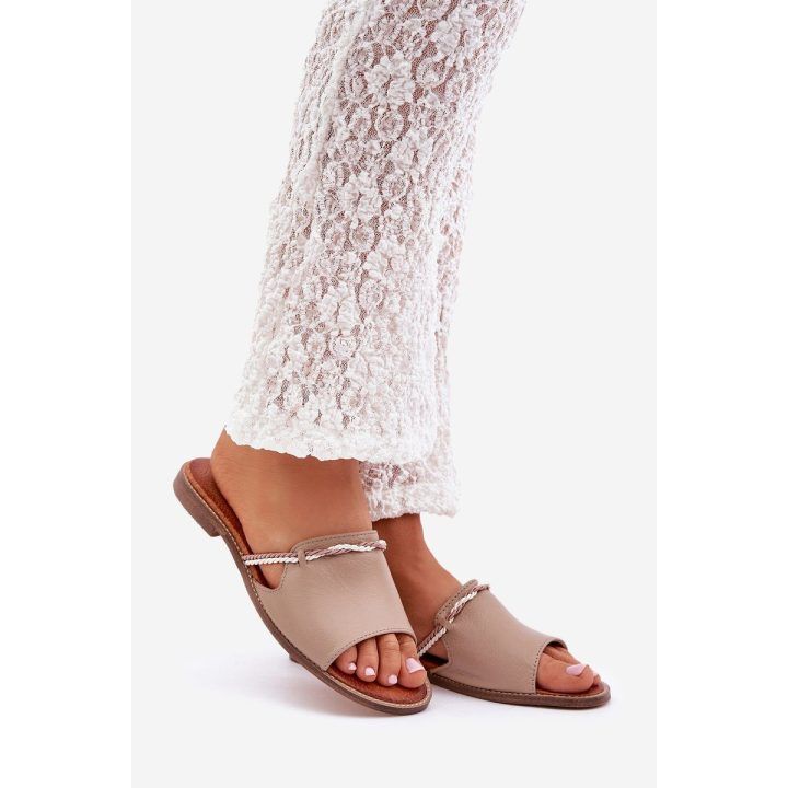 Odinės basutės tamsiai smėlio spalvos Shoes BOTO
