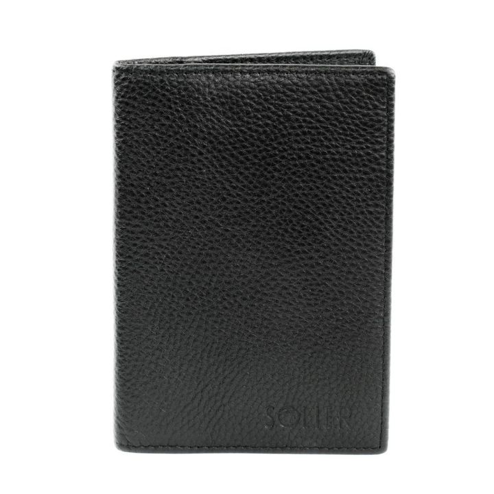 Kelioninė rankinė juoda odinė savaitgalio išvykoms Solier