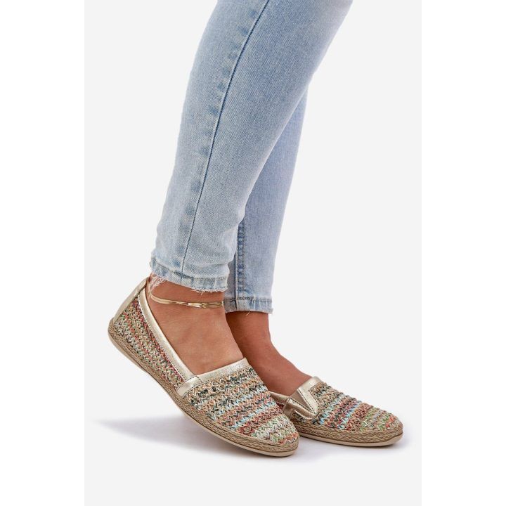 Elegantiškos odinės espadrilės su pynimu, daugiaspalvės Zazoo ZAZOO