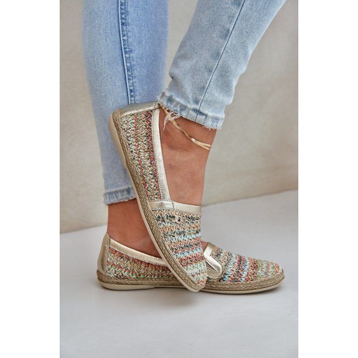 Elegantiškos odinės espadrilės su pynimu, daugiaspalvės Zazoo ZAZOO