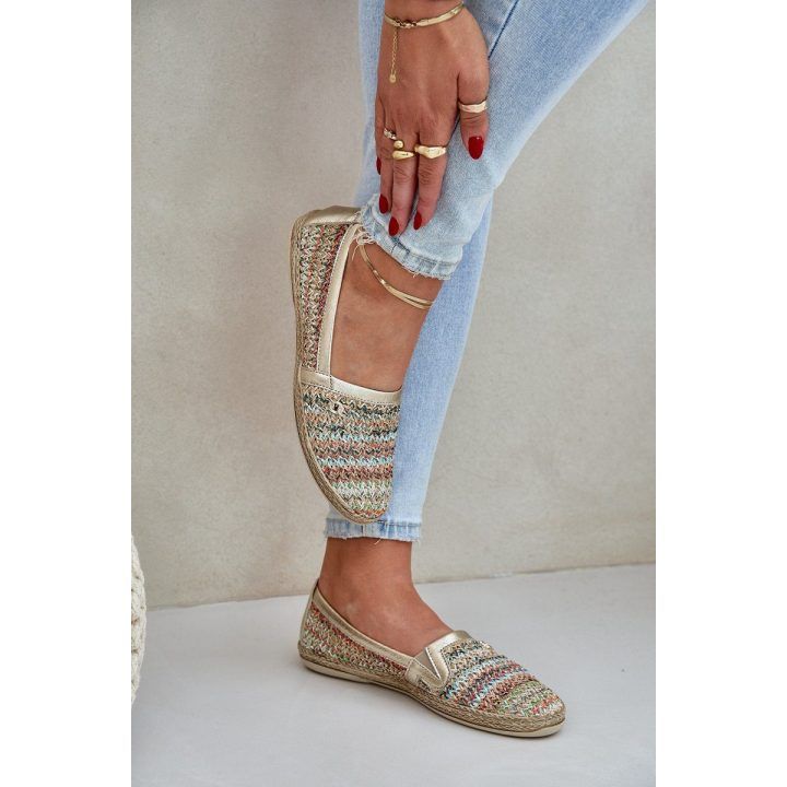 Elegantiškos odinės espadrilės su pynimu, daugiaspalvės Zazoo ZAZOO