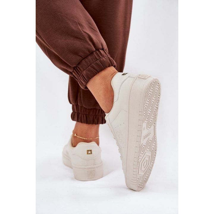 Moteriški žemi sportbačiai iš eko odos, smėlio spalvos – Big Star BIG STAR SHOES