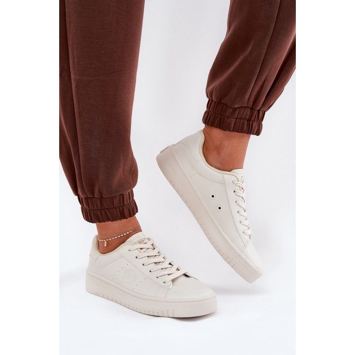 Moteriški žemi sportbačiai iš eko odos, smėlio spalvos – Big Star BIG STAR SHOES