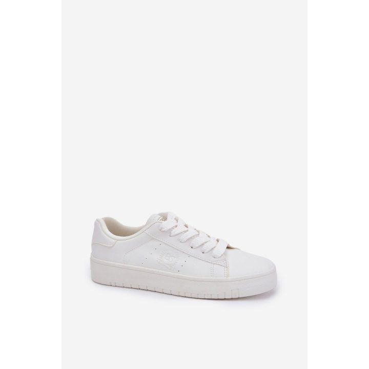 Moteriški balti laisvalaikio sportbačiai iš ekologiškos odos Big Star BIG STAR SHOES