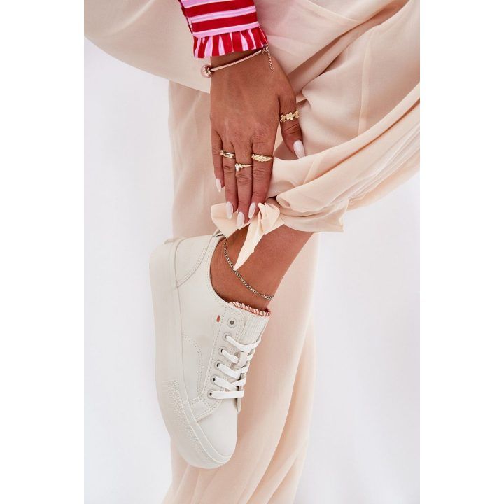 Moteriški eko odos sportbačiai Big Star šviesiai smėliniai BIG STAR SHOES