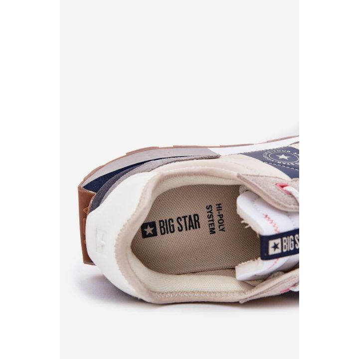 Vyriški zomšiniai sportbačiai su platforma pilki BIG STAR SHOES