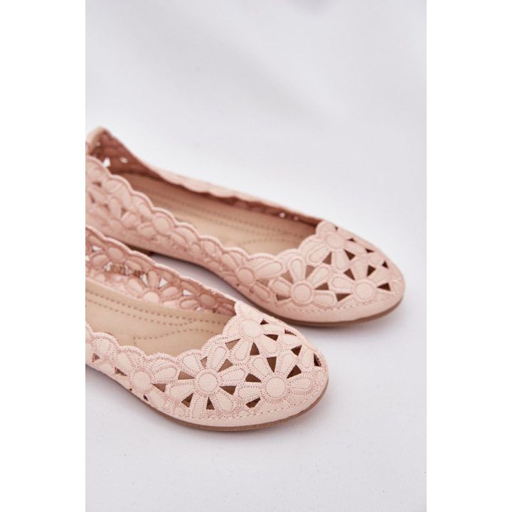 Kids' Cutout Glitter Ballerinas Pink Zindira EVENTO