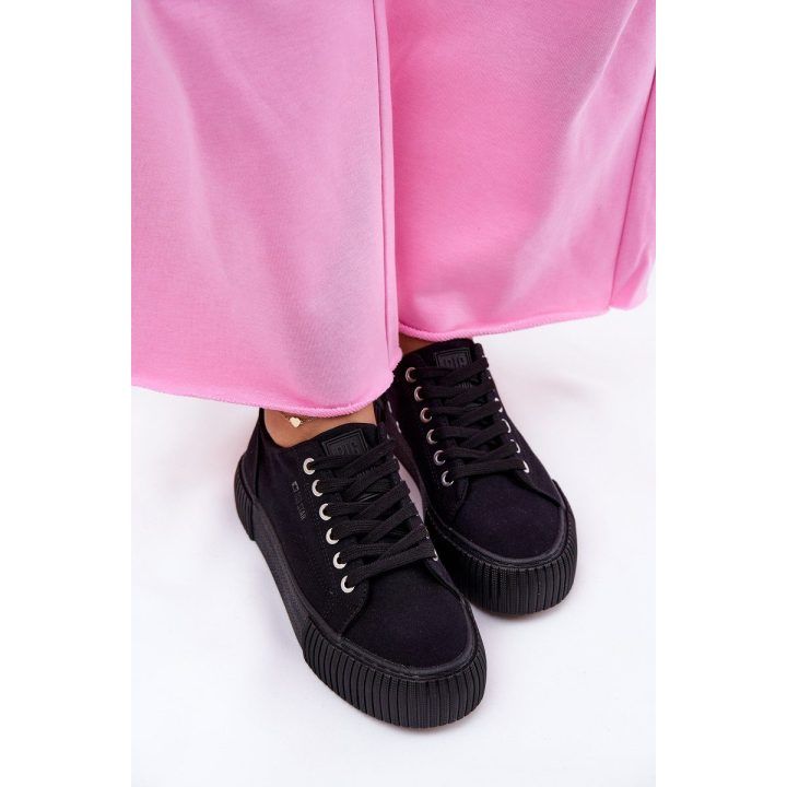 Sportiniai bateliai moterims juodi Big Star audinio BIG STAR SHOES