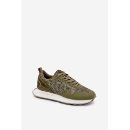 Vyriški platforminiai sportbačiai khaki spalvos BIG STAR SHOES