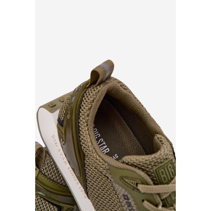 Vyriški platforminiai sportbačiai khaki spalvos BIG STAR SHOES