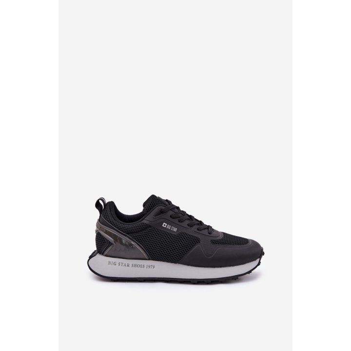 Sportbačiai vyrams juodi su platforma Big Star BIG STAR SHOES