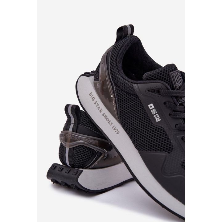 Sportbačiai vyrams juodi su platforma Big Star BIG STAR SHOES
