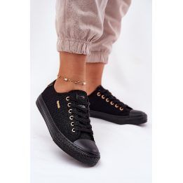 Sportiniai bateliai moterims juodi audinio Big Star BIG STAR SHOES