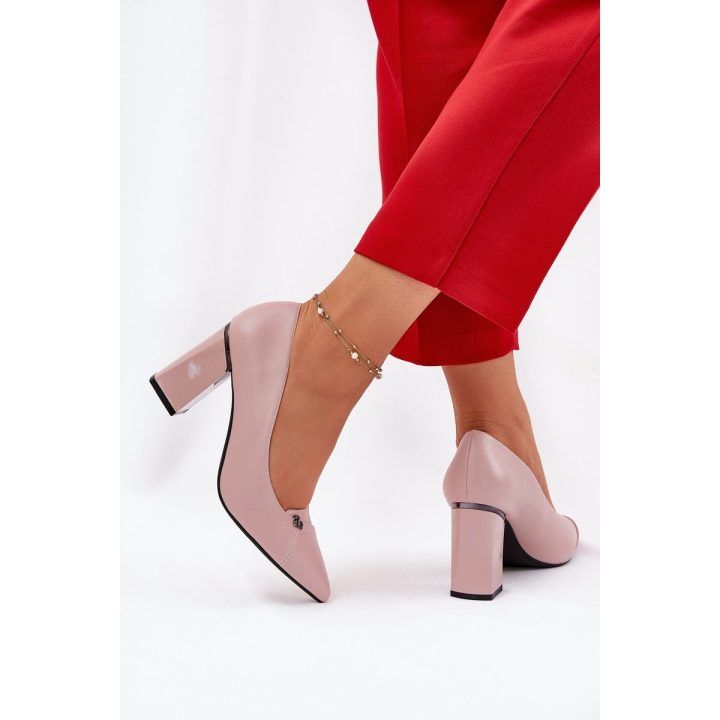Aukštakulniai bateliai rožiniai elegantiški Vinceza VINCEZA
