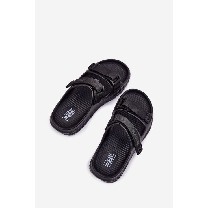 Šlepetės moterims su lipuku juodos Big Star BIG STAR SHOES