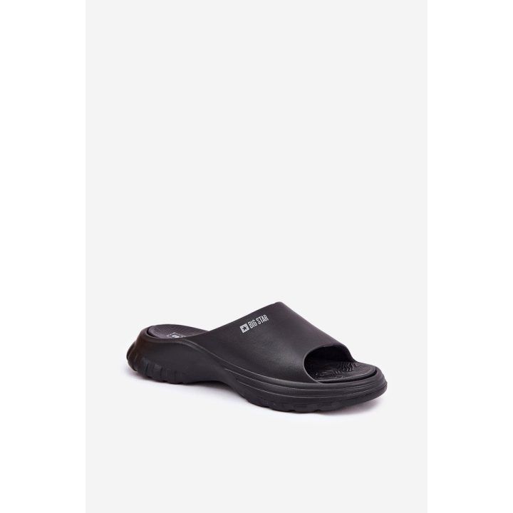 Šlepetės moterims juodos Big Star putų BIG STAR SHOES