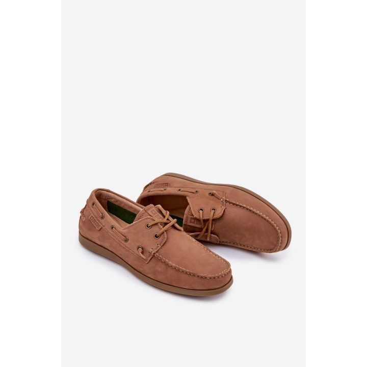 Mokasinai vyrams rudos spalvos odiniai BIG STAR SHOES