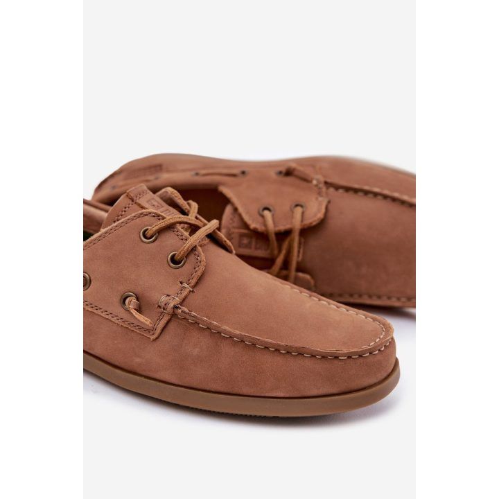 Mokasinai vyrams rudos spalvos odiniai BIG STAR SHOES