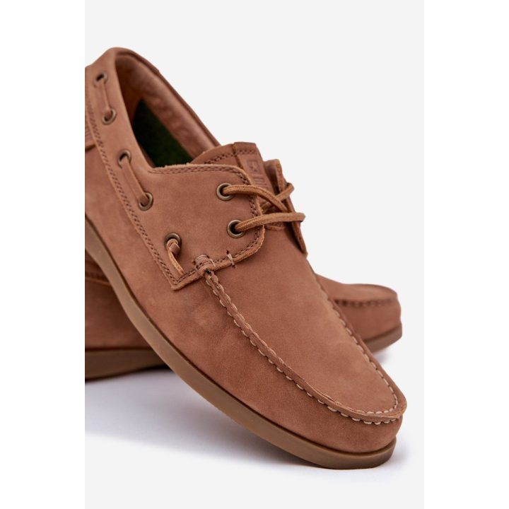 Mokasinai vyrams rudos spalvos odiniai BIG STAR SHOES