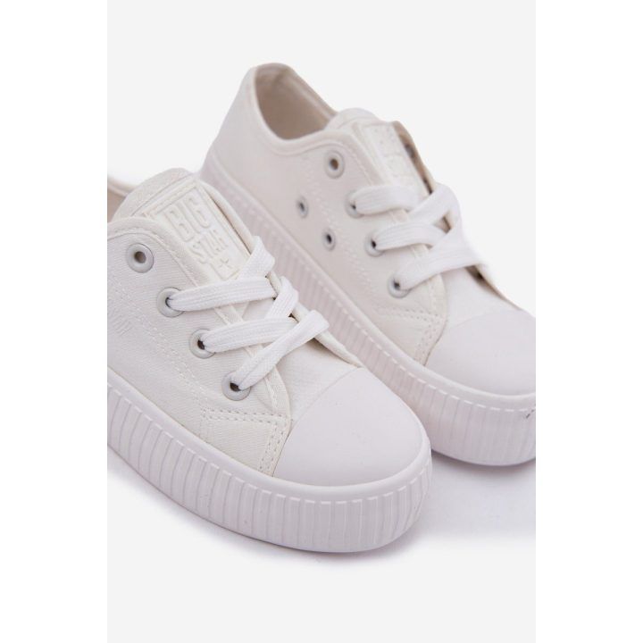 Sportiniai bateliai vaikams balti su raišteliais BIG STAR SHOES