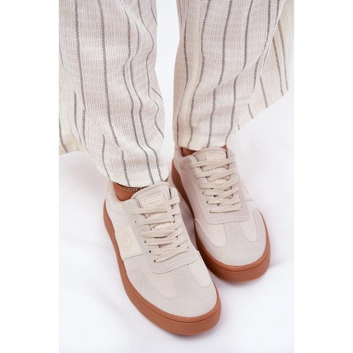 Smėlio spalvos laisvalaikio sportiniai bateliai moterims BIG STAR SHOES