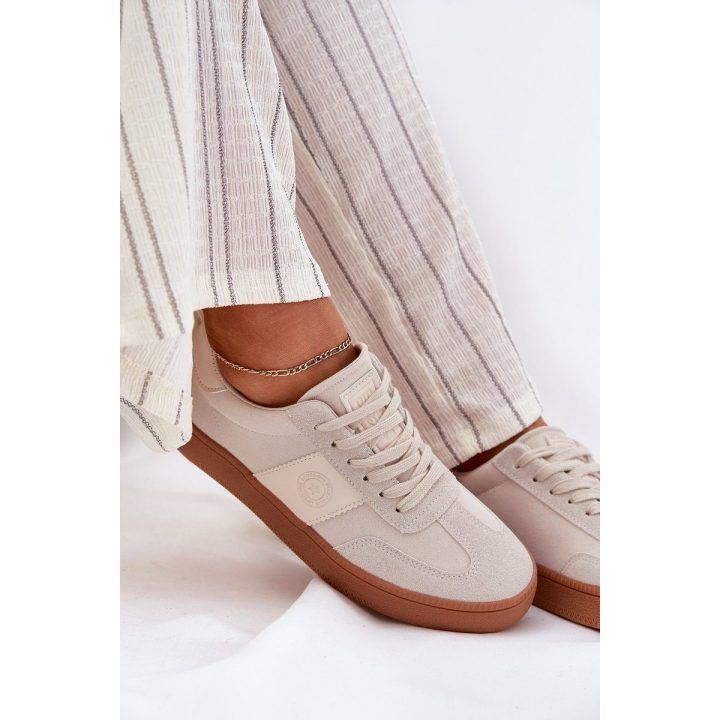 Smėlio spalvos laisvalaikio sportiniai bateliai moterims BIG STAR SHOES