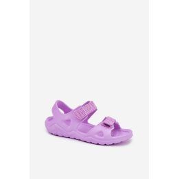 Violetinės spalvos patogios putų basutės vaikams BIG STAR SHOES