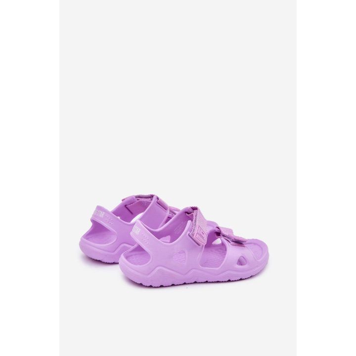 Violetinės spalvos patogios putų basutės vaikams BIG STAR SHOES