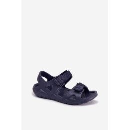 Tamsiai mėlynos putų basutės vaikams vasarai BIG STAR SHOES
