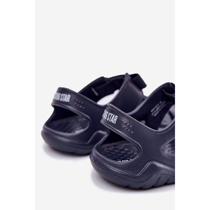 Tamsiai mėlynos putų basutės vaikams vasarai BIG STAR SHOES