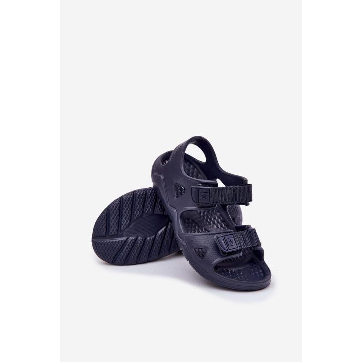 Tamsiai mėlynos putų basutės vaikams vasarai BIG STAR SHOES