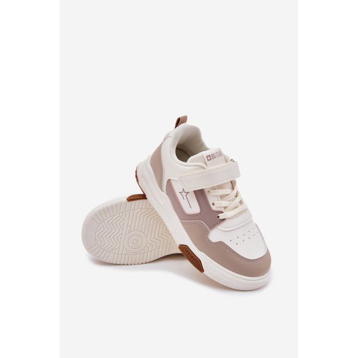 Vaikiški smėlio spalvos lengvi sportiniai bateliai BIG STAR SHOES
