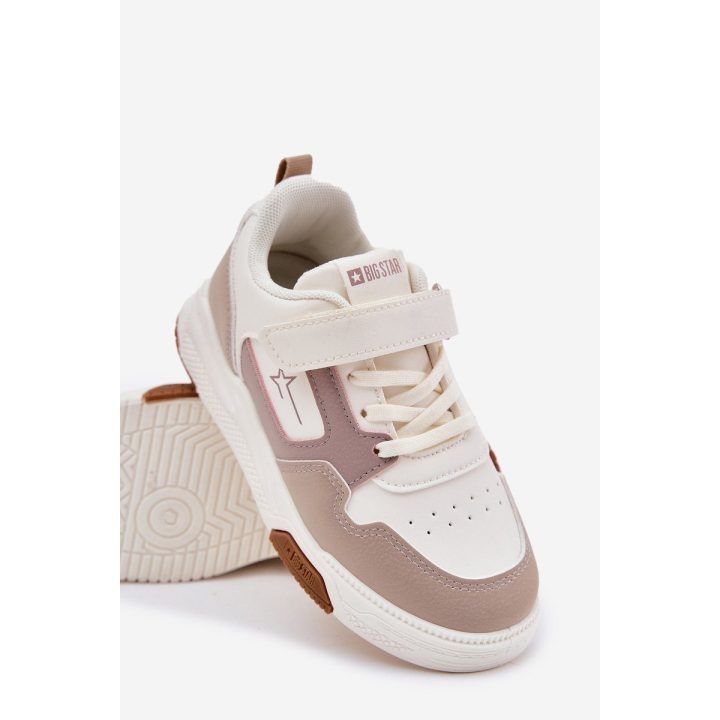 Vaikiški smėlio spalvos lengvi sportiniai bateliai BIG STAR SHOES