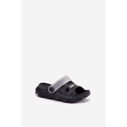 Vaikiškos juodos putplasčio basutės vasarai BIG STAR SHOES