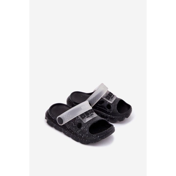 Vaikiškos juodos putplasčio basutės vasarai BIG STAR SHOES