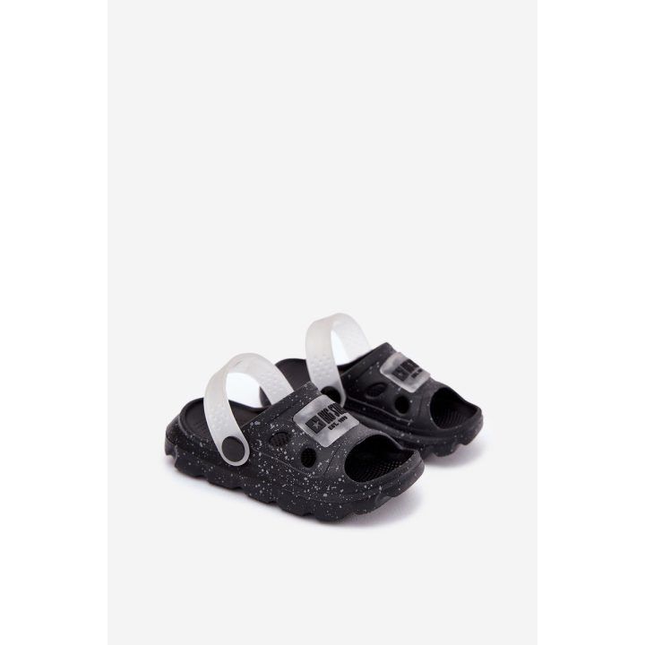 Vaikiškos juodos putplasčio basutės vasarai BIG STAR SHOES