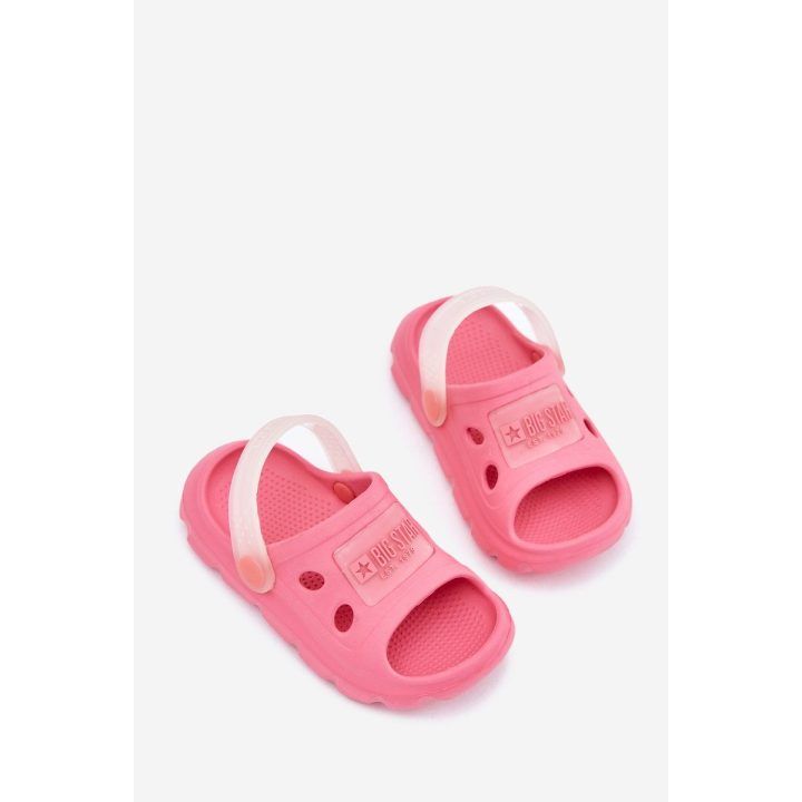 Vaikiškos rožinės EVA šlepetės su dirželiu Big Star BIG STAR SHOES