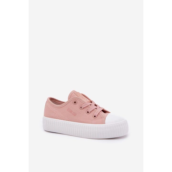 Vaikiški rožiniai sportiniai bateliai su raišteliais Big Star BIG STAR SHOES