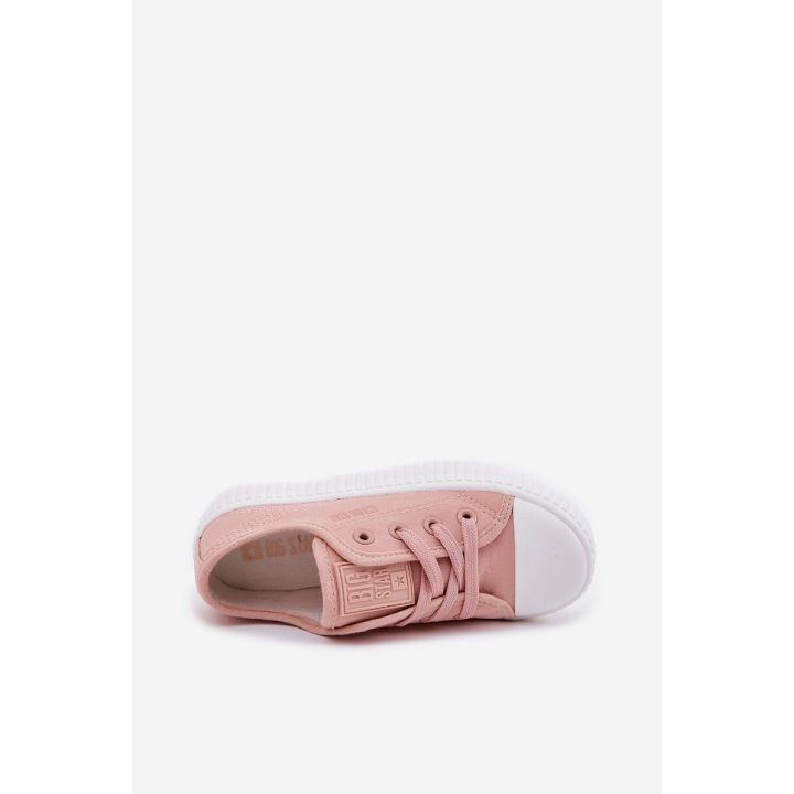 Vaikiški rožiniai sportiniai bateliai su raišteliais Big Star BIG STAR SHOES