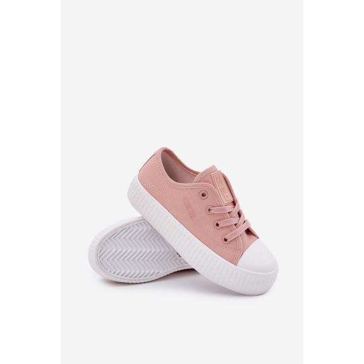 Vaikiški rožiniai sportiniai bateliai su raišteliais Big Star BIG STAR SHOES