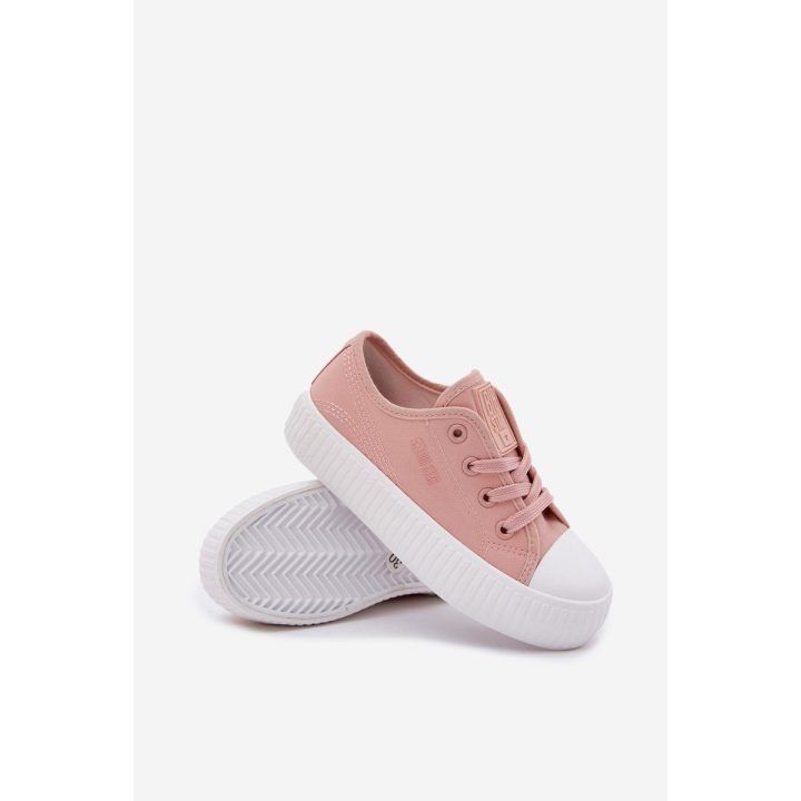 Vaikiški rožiniai sportiniai bateliai su raišteliais Big Star BIG STAR SHOES