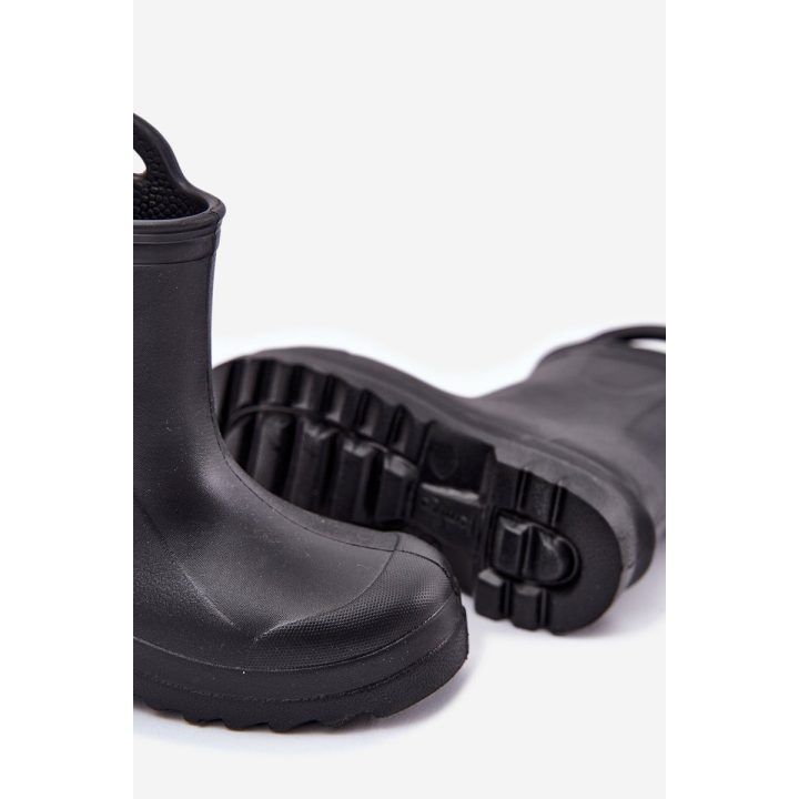 Vaikiški juodi lietaus batai su rankenomis Lemigo BOTO