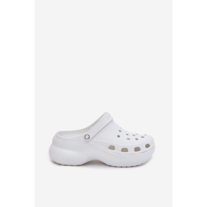 Šlepetės moterims baltos spalvos su storu padu Big Star BIG STAR SHOES