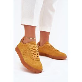 Laisvalaikio batai geltoni zomšiniai su guma Big Star BIG STAR SHOES