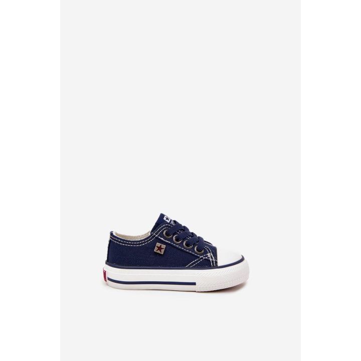 Laisvalaikio batai vaikams tamsiai mėlyni su tekstilės viršumi Big Star BIG STAR SHOES