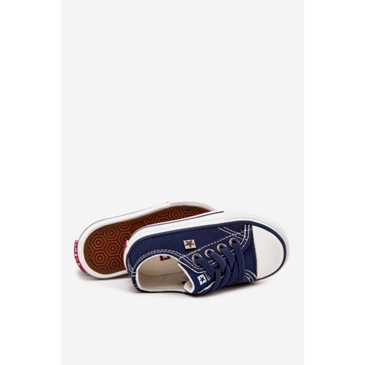 Laisvalaikio batai vaikams tamsiai mėlyni su tekstilės viršumi Big Star BIG STAR SHOES