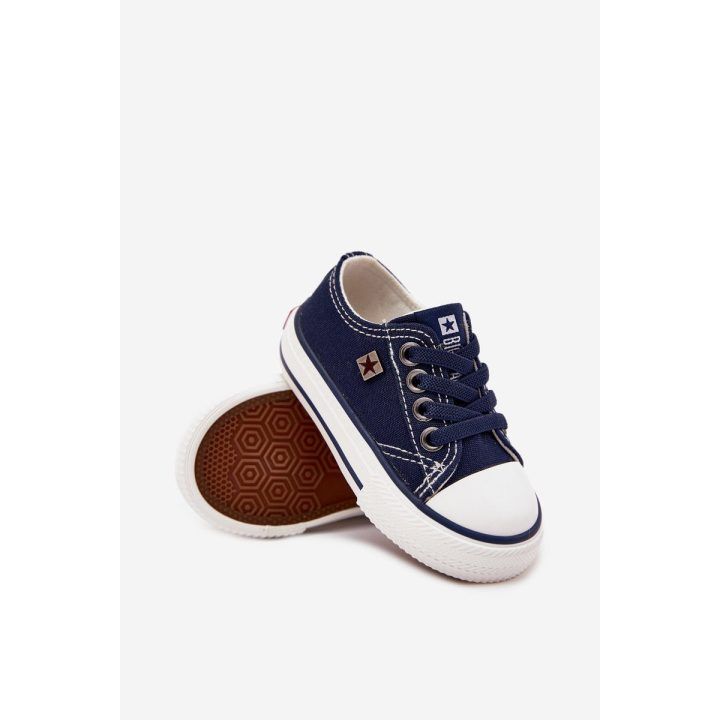 Laisvalaikio batai vaikams tamsiai mėlyni su tekstilės viršumi Big Star BIG STAR SHOES
